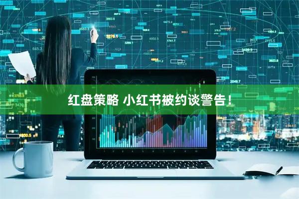 红盘策略 小红书被约谈警告！