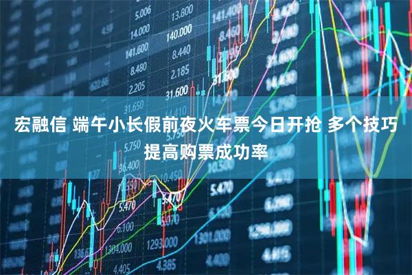 宏融信 端午小长假前夜火车票今日开抢 多个技巧提高购票成功率